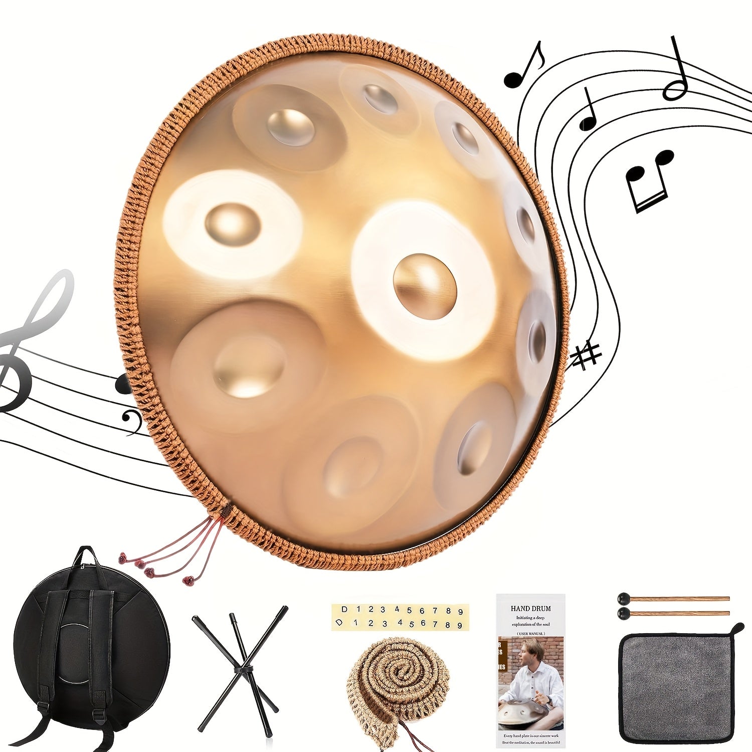Handpan-Trommel, 432Hz für Kreativprojekte und Hobby – Detailansicht 3