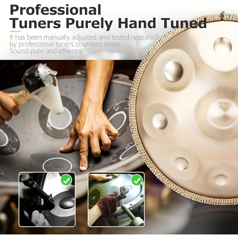 Handpan-Trommel, 440Hz für Kreativprojekte und Anfänger - Handpan Instrument Handpan – Detailansicht 7