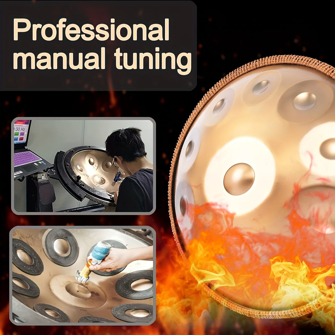 Handpan-Trommel, 440Hz für Kreativprojekte und Entspannung – Detailansicht 7