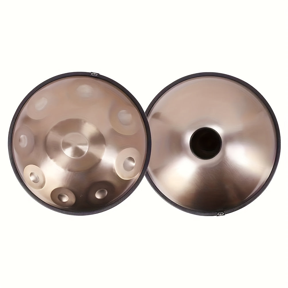 Handpan-Trommel, 9-Ton-Handpan in Gold für Hobby und Kreativprojekte – Detailansicht 4
