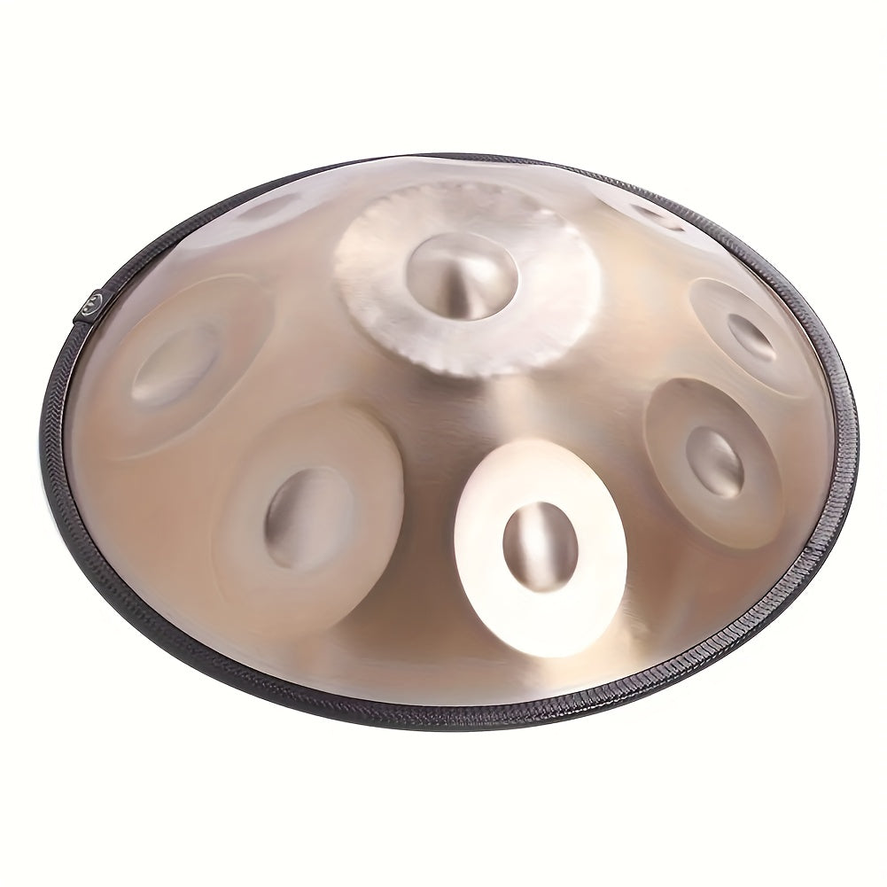Handpan-Trommel, 9-Ton-Handpan in Gold für Hobby und Kreativprojekte – Detailansicht 5