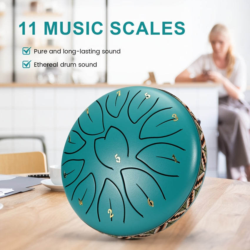 Handpan-Trommel, Blauer See für Kreativprojekte und Hobby – Hauptansicht