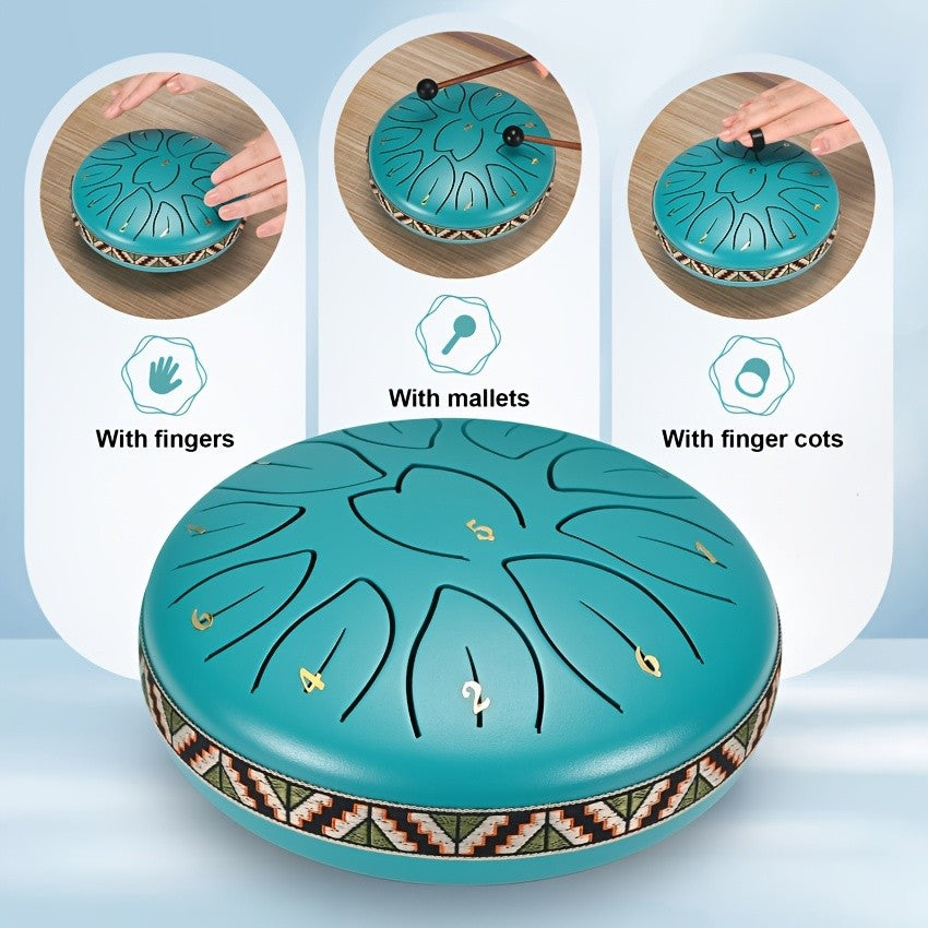 Handpan-Trommel, Blauer See für Kreativprojekte und Hobby – Detailansicht 4