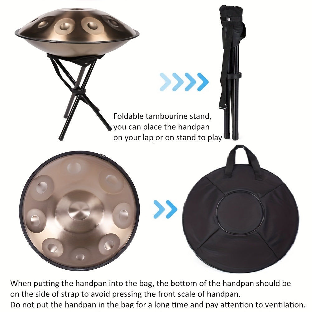 Handpan-Trommel, Edelstahl für Hobby und Kreativprojekte – Detailansicht 5