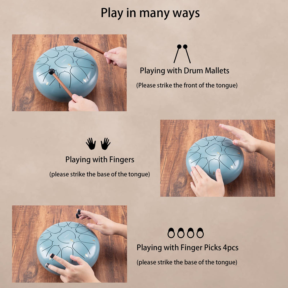 Handpan-Trommel, Grün für Hobby – Detailansicht 3
