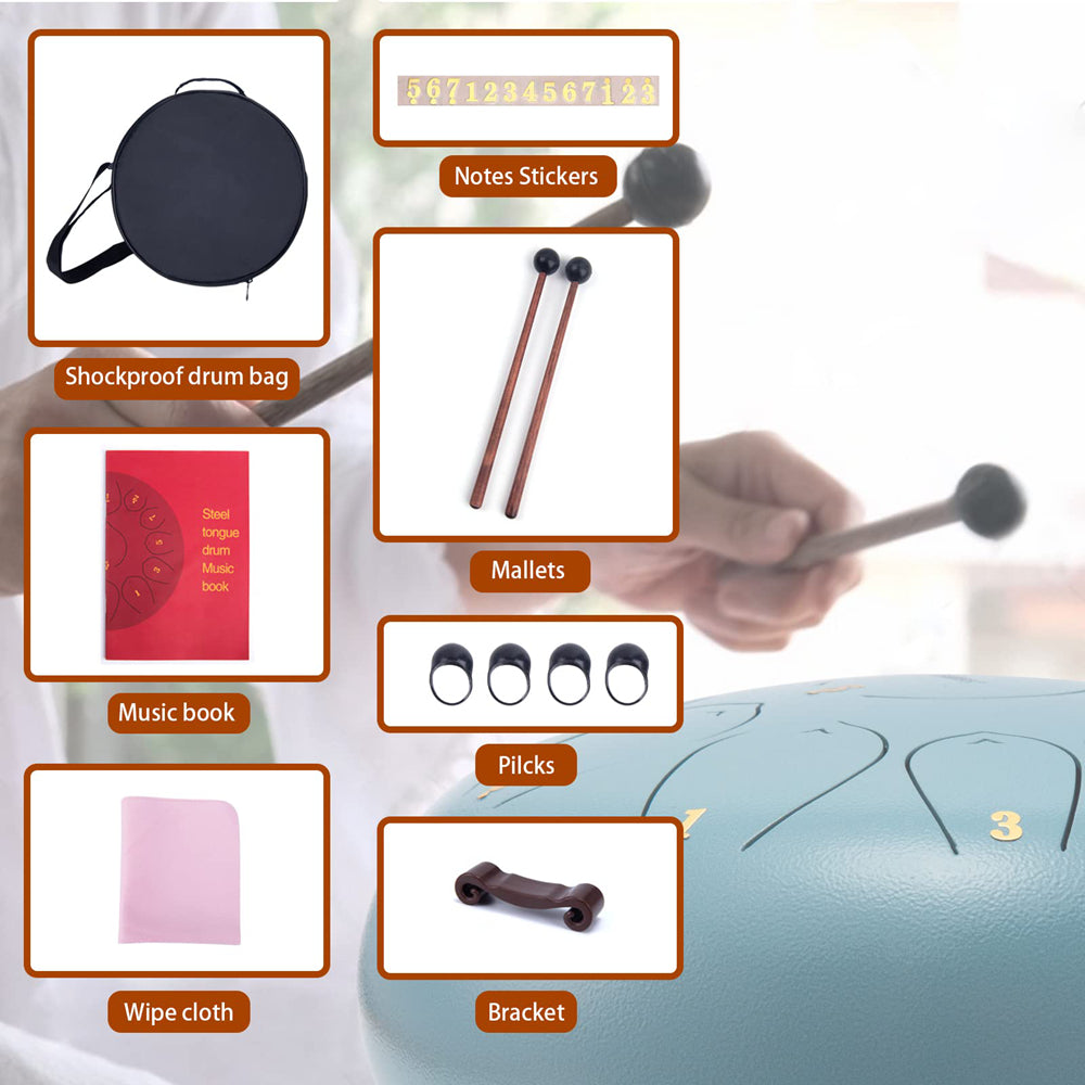 Handpan-Trommel, Grün für Hobby – Detailansicht 8