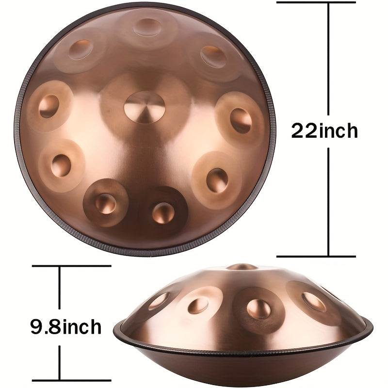 Handpan-Trommel, Handpan Schlagzeug Set 440Hz Standard Tonhöhe für Hobby – Hauptansicht