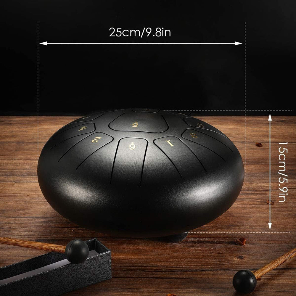 Handpan-Trommel, Schwarz für Kreativprojekte – Detailansicht 8