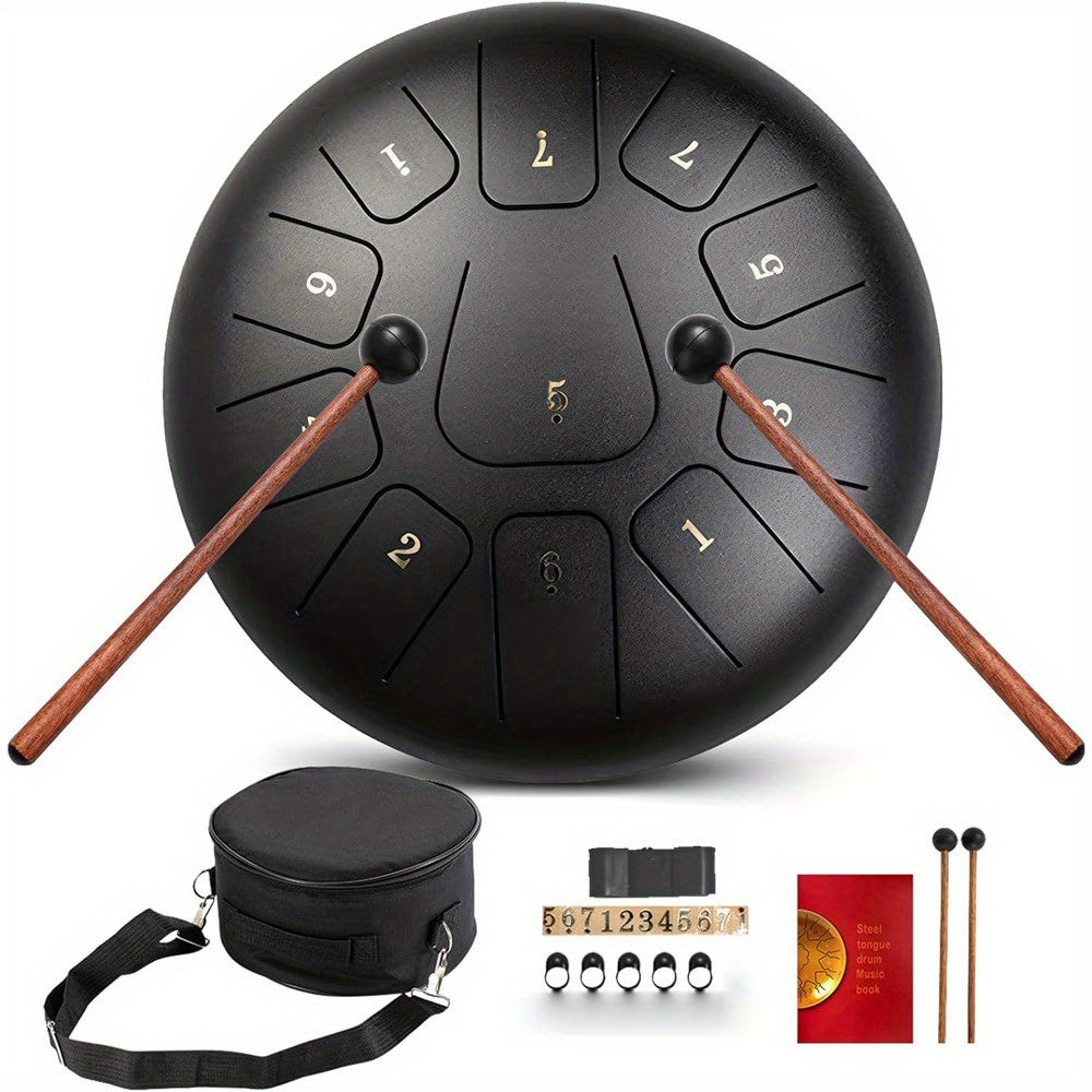 Handpan-Trommel, Schwarz für Kreativprojekte – Detailansicht 9