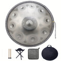 Handpan-Trommel, Silberne Handpan mit Muster für Hobby und Kreativprojekte – Detailansicht 3