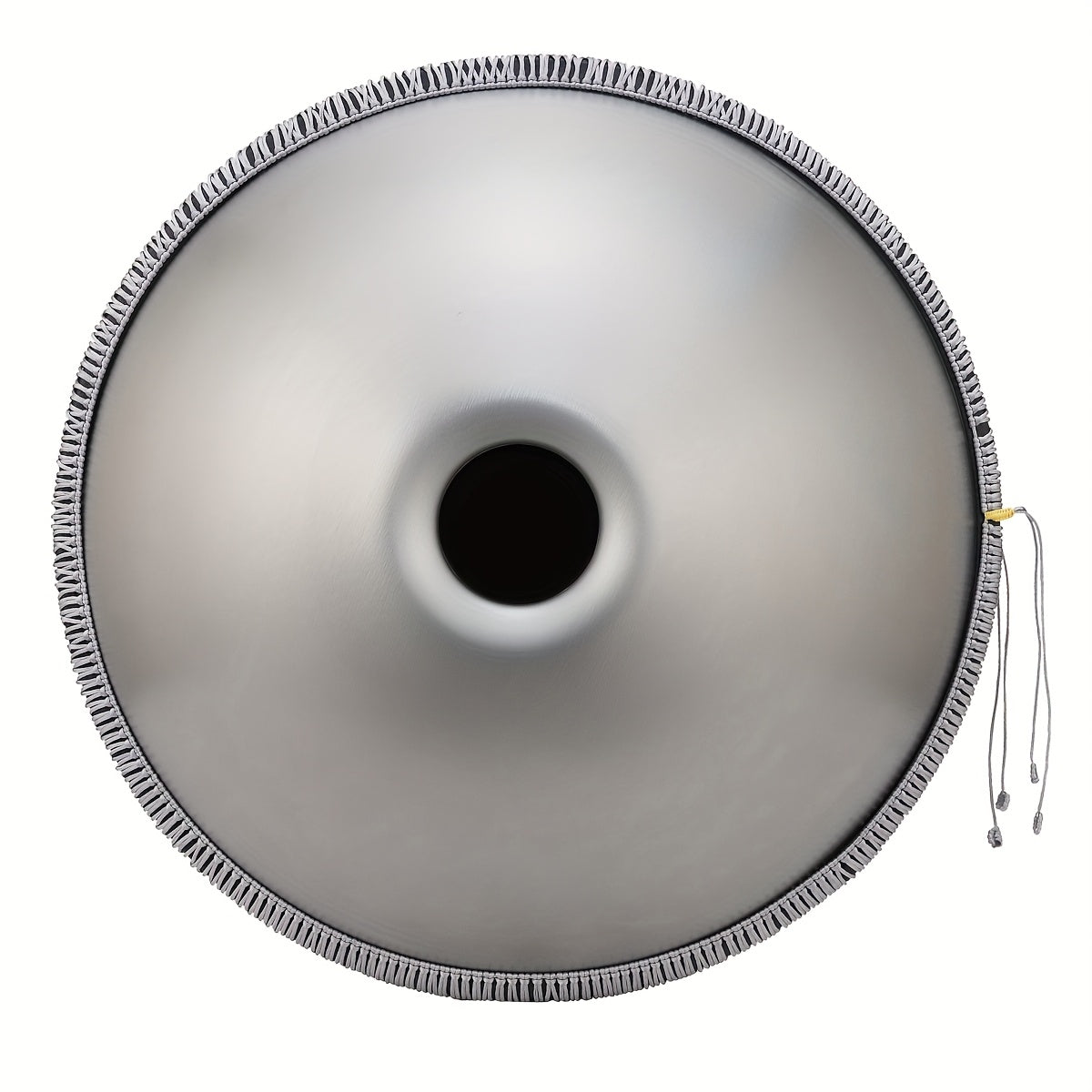 Handpan-Trommel, Silberne Handpan mit Muster für Hobby und Kreativprojekte – Detailansicht 6