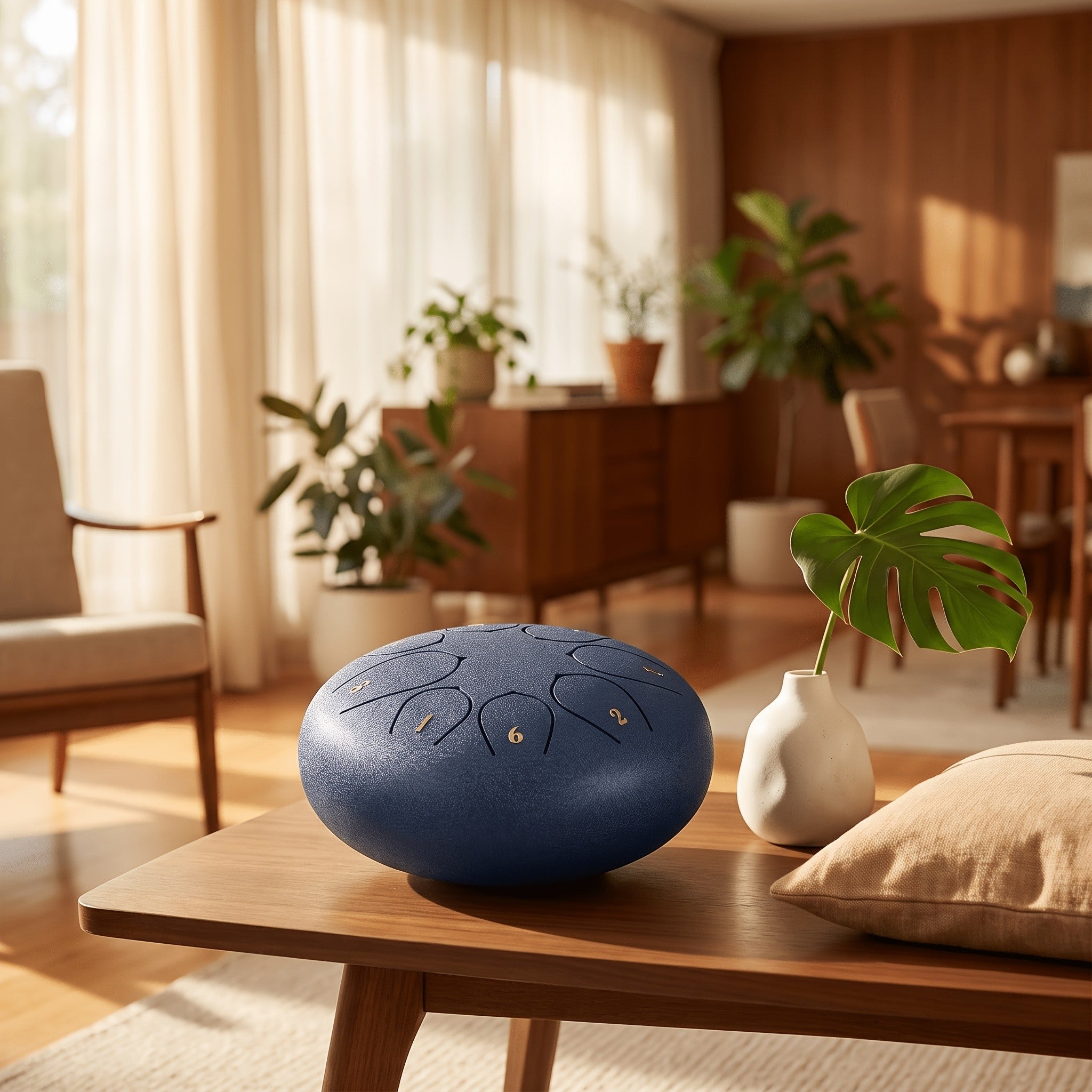 Handpan-Trommel, Stahl-Zungentrommel 15 für Hobby – Detailansicht 6