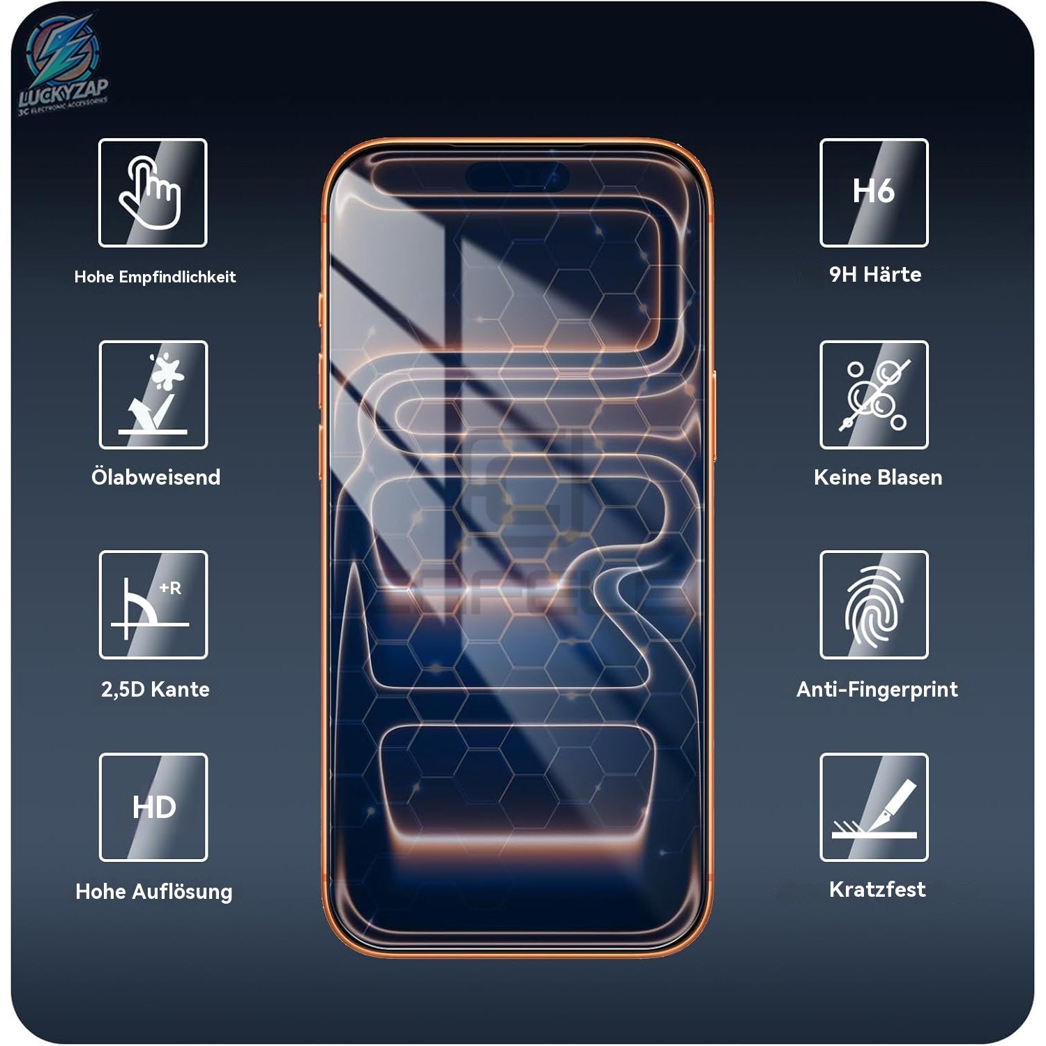 Handy-Displayschutzfolien, Glas für Alltag und Zuhause – Detailansicht 2