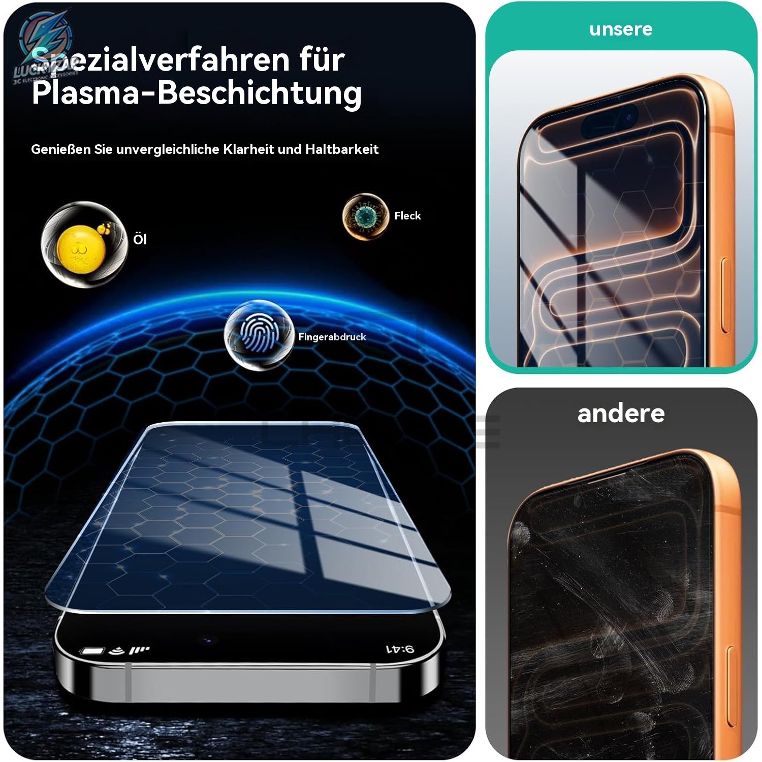 Handy-Displayschutzfolien, Glas für Alltag und Zuhause – Detailansicht 4