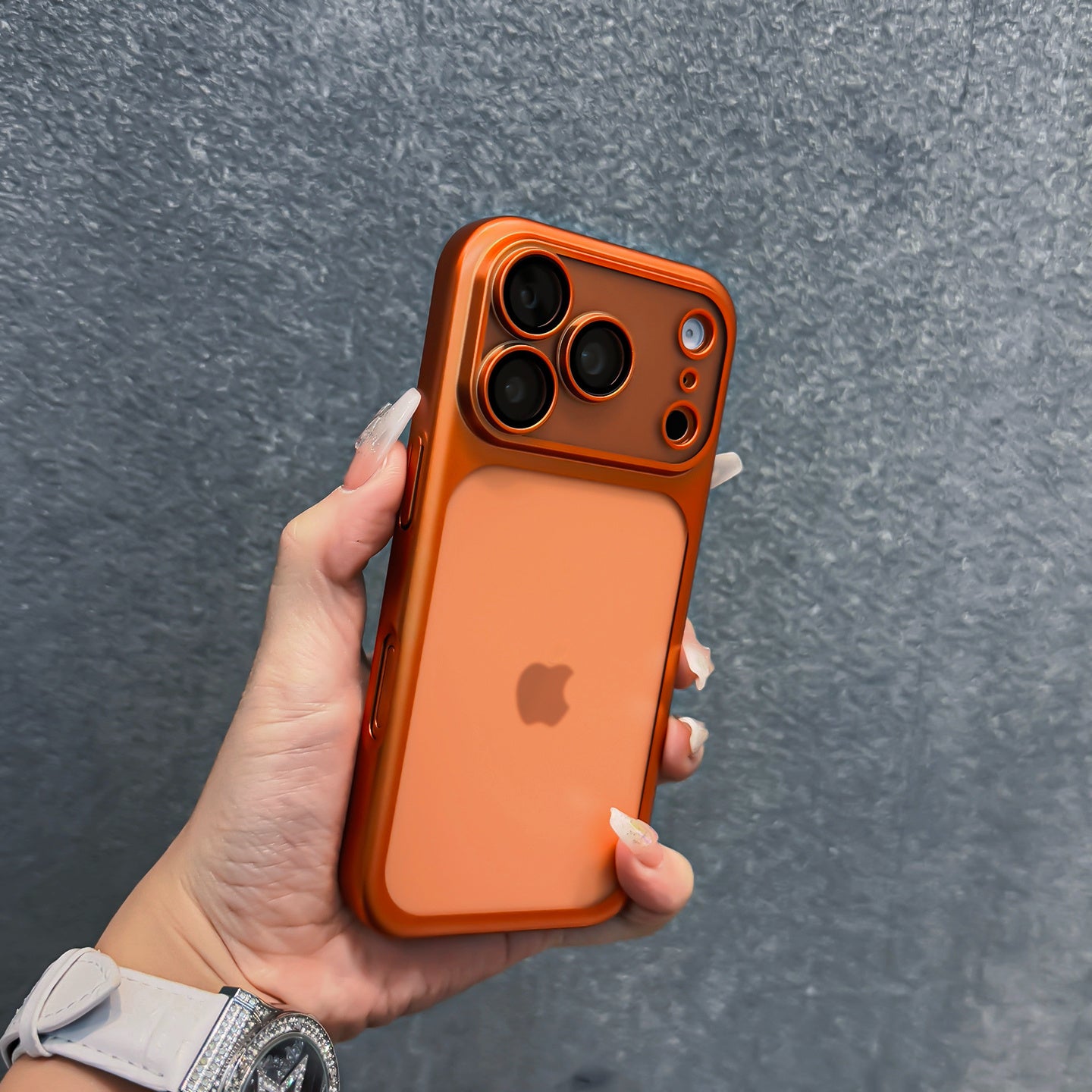 Handyhülle, Orange für Alltag und Zuhause – Hauptansicht