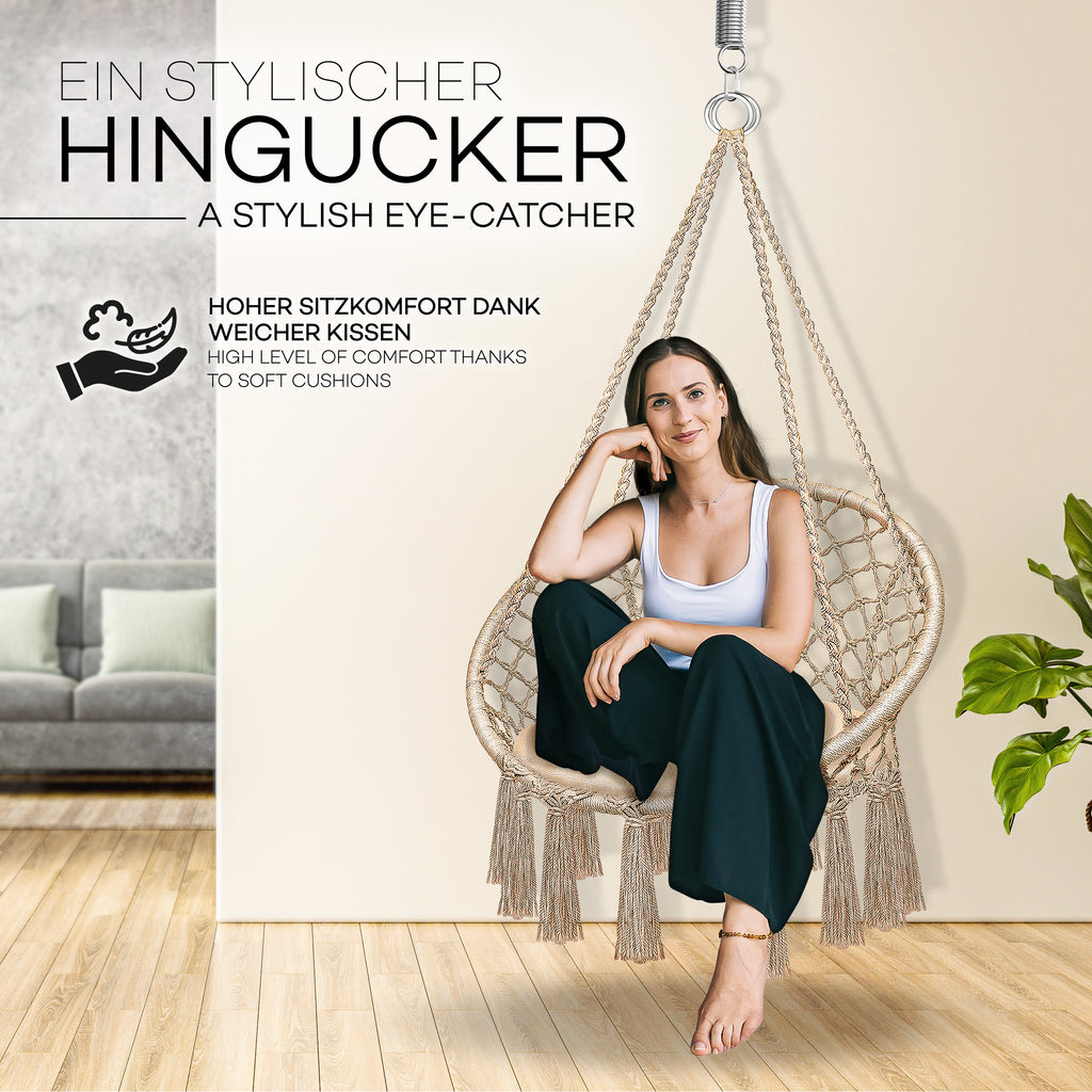Hängesessel, 200kg für Garten und Balkon – Detailansicht 23