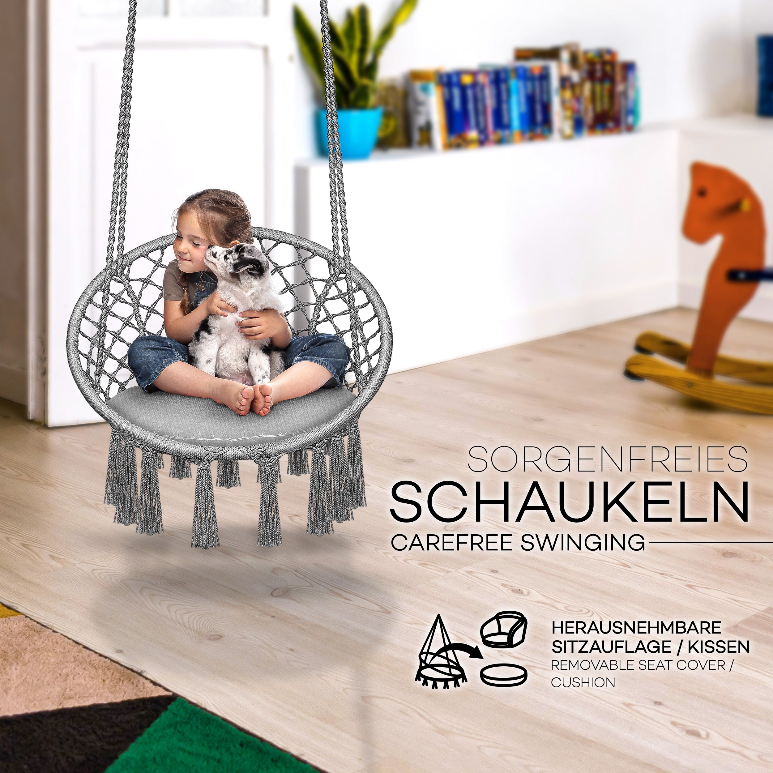 Hängesessel, 200kg für Garten und Balkon – Detailansicht 28