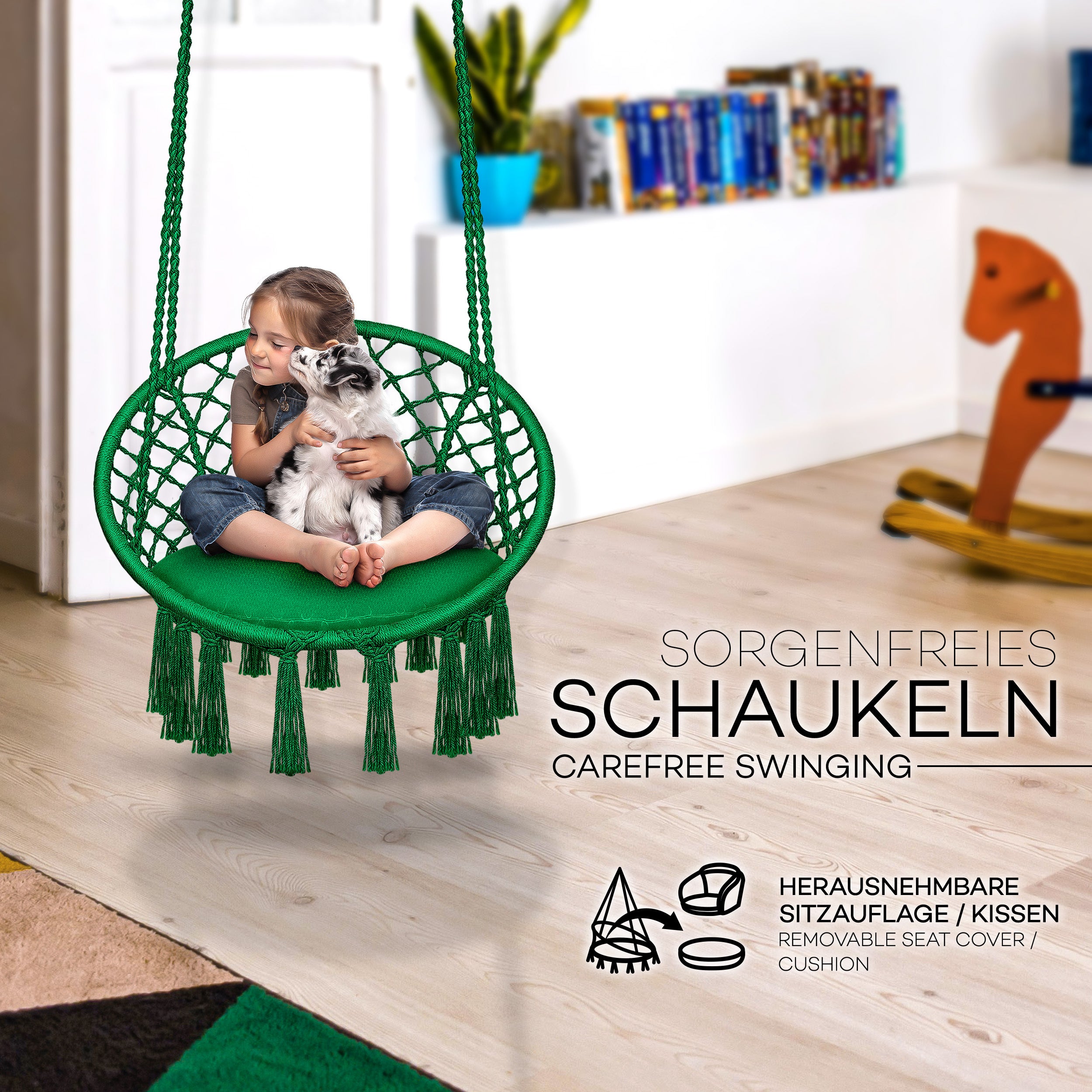 Hängesessel, 200kg für Garten und Balkon – Detailansicht 35