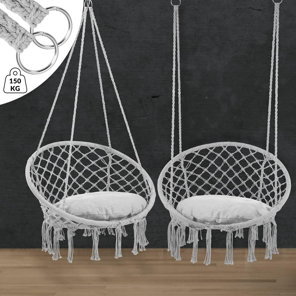 Hängesessel, 360° drehbar für Garten und Balkon – Detailansicht 10