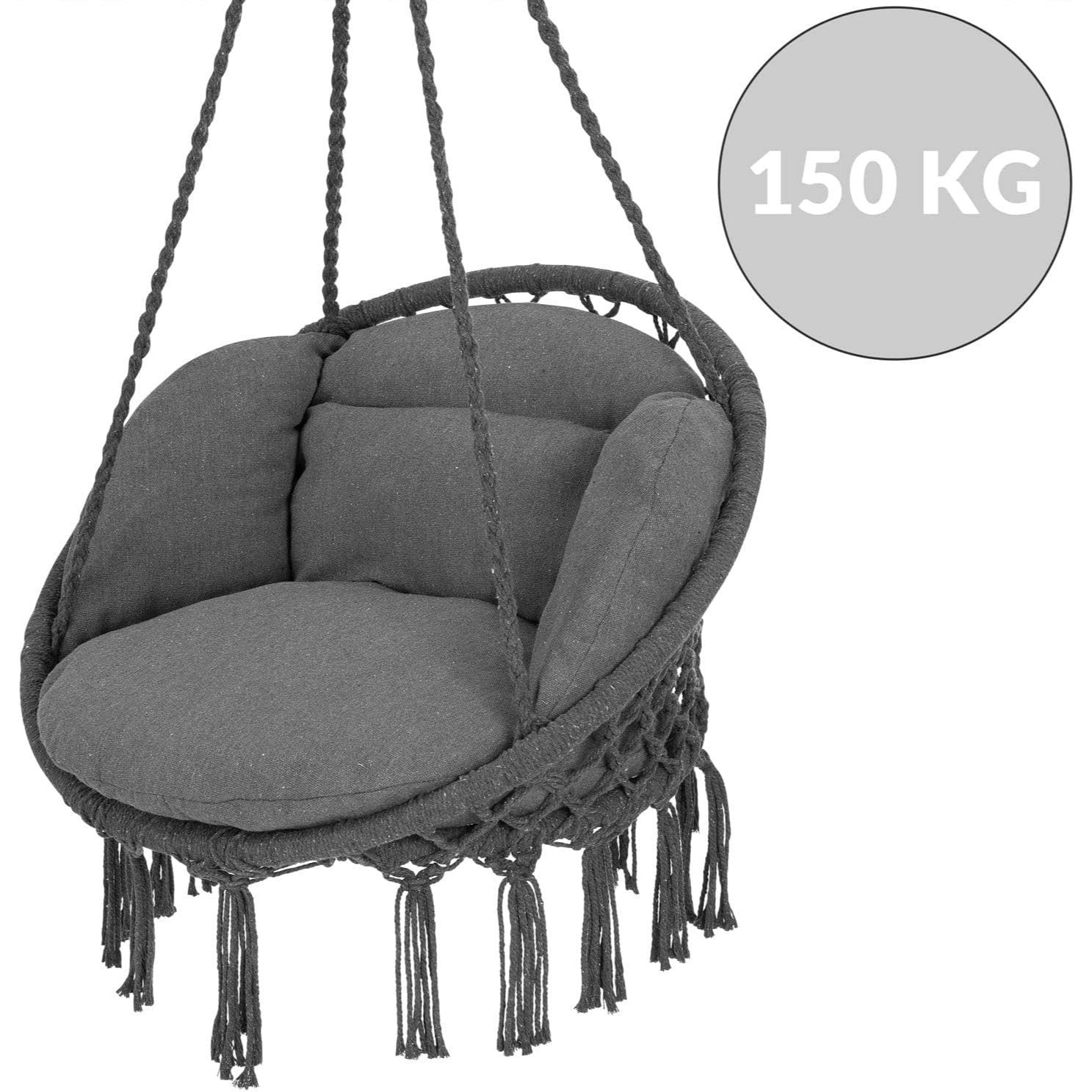 Hängesessel, 360° drehbar für Garten und Balkon – Detailansicht 22