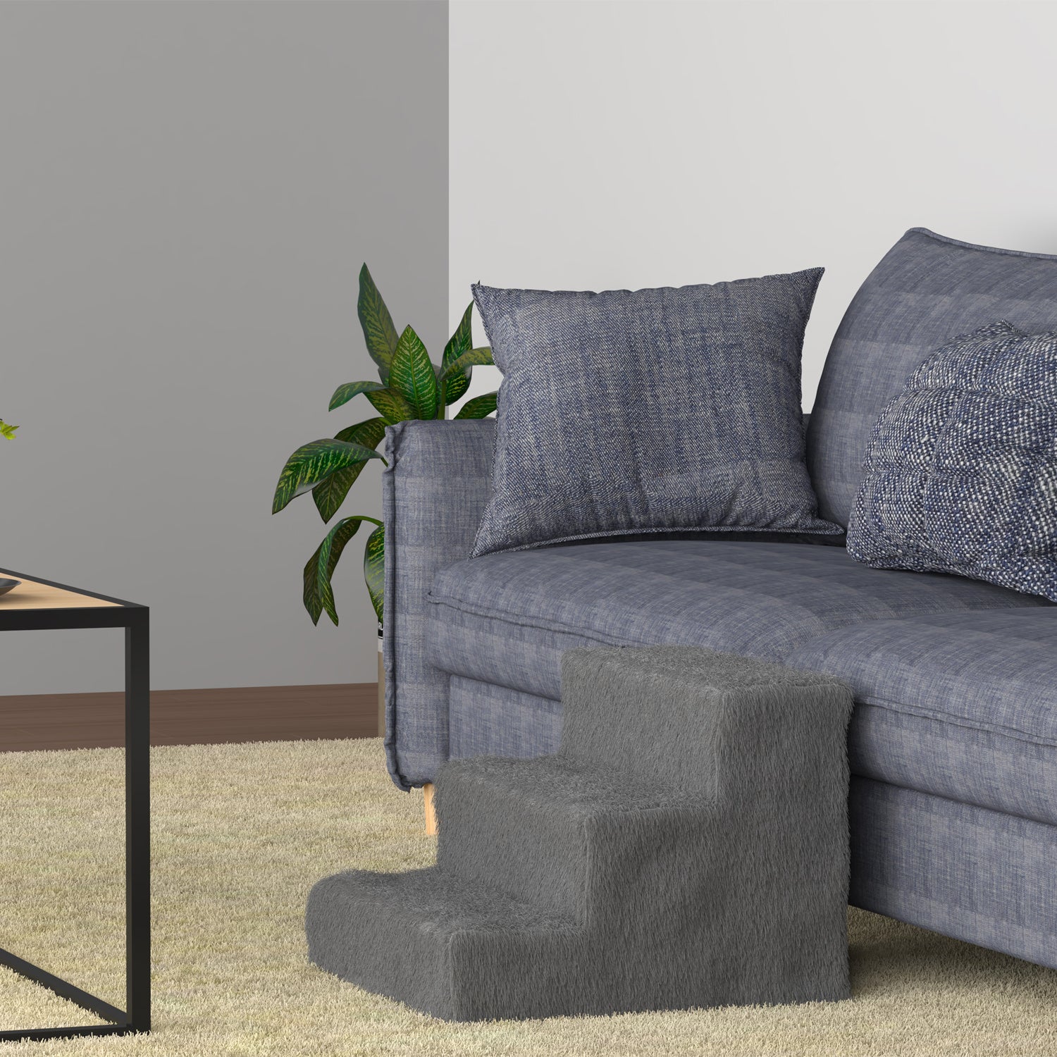 Haustiertreppe Hundetreppe, Beige für Schlafzimmer – Detailansicht 12