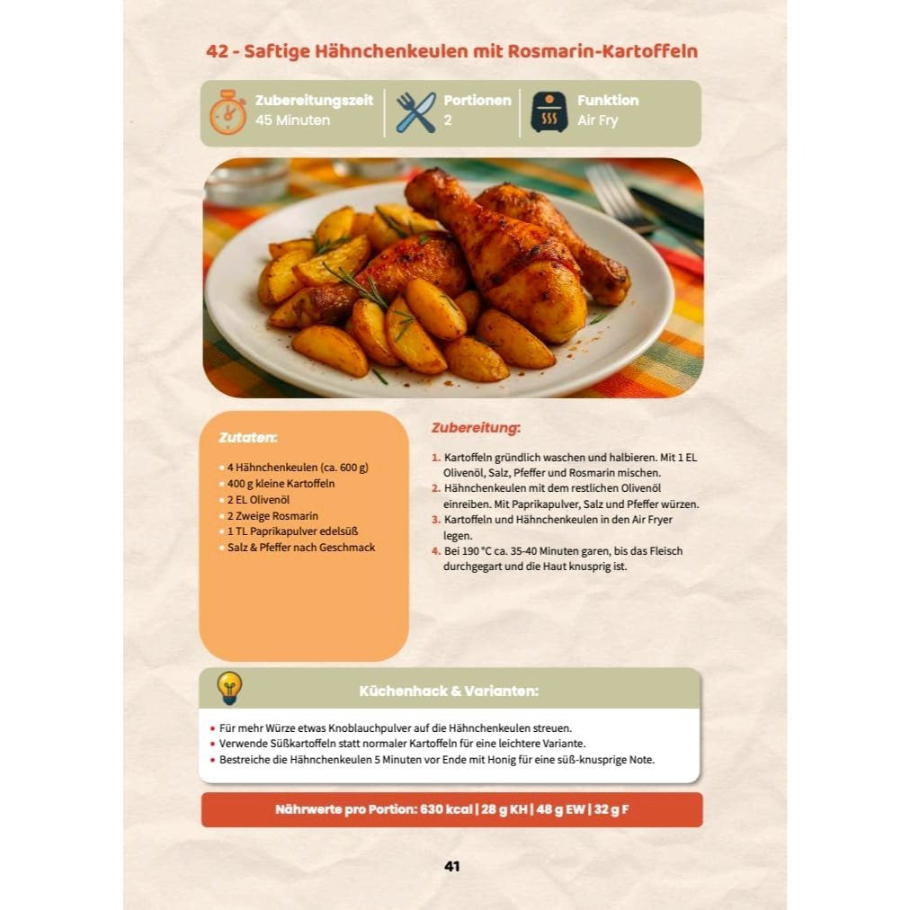 Heißluftfritteuse, 1 für Alltag und Zuhause – Detailansicht 4