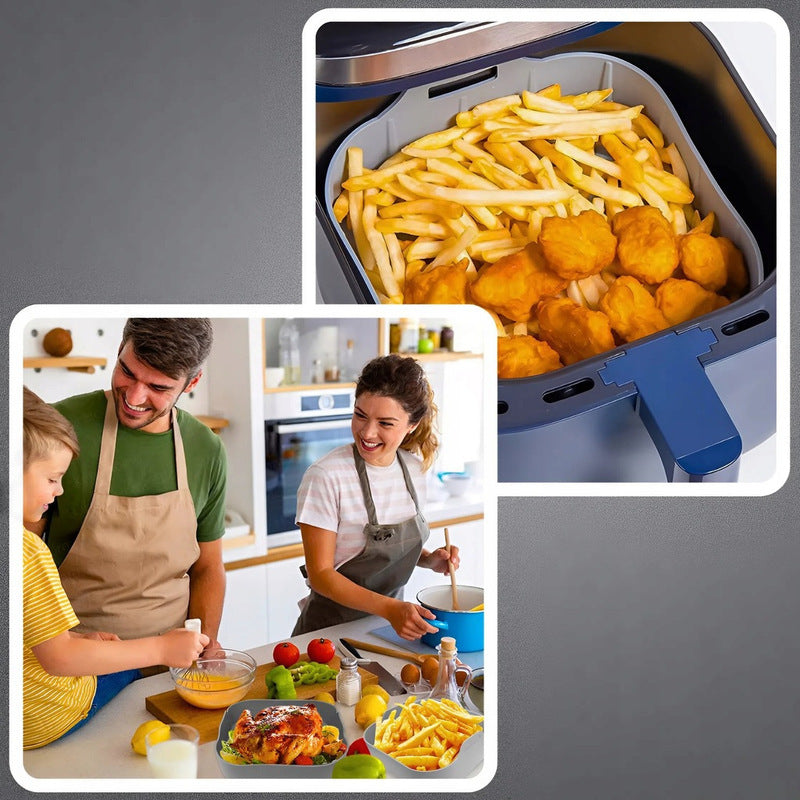 Heißluftfritteuse, Silikon für Heißluftfritteuse 17×17 cm • Flexibler und Fritteuse – Detailansicht 5