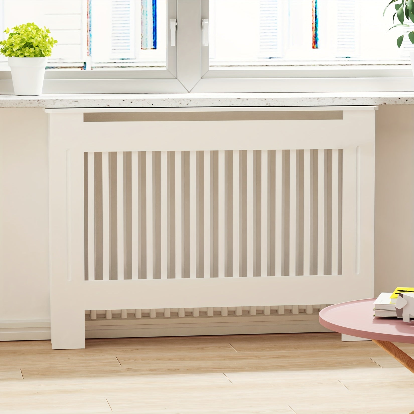 Heizkörperverkleidung, 100 cm für Alltag und Wohnbereich – Detailansicht 20