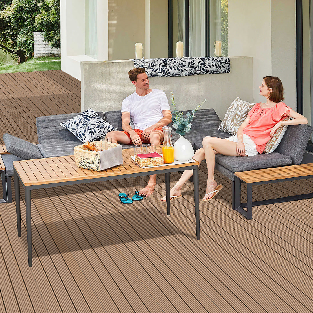 Heizpilz-Abdeckungen, 6 Stück Grau für Garten und Terrasse – Detailansicht 17