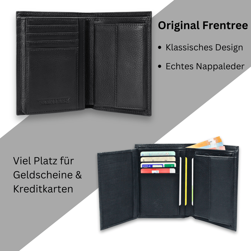 Herren Geldbörse aus echtem Wildleder, Braun für Alltag und Zuhause – Detailansicht 4