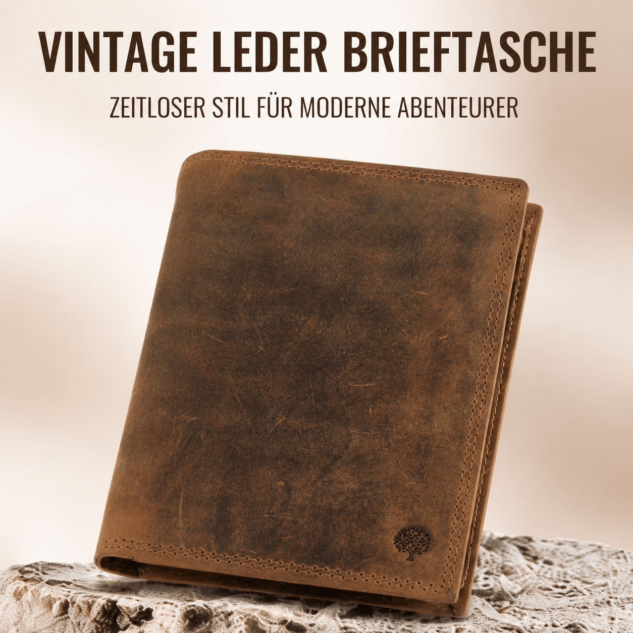 Herren Geldbörse aus echtem Wildleder, Braun für Alltag und Zuhause – Detailansicht 16