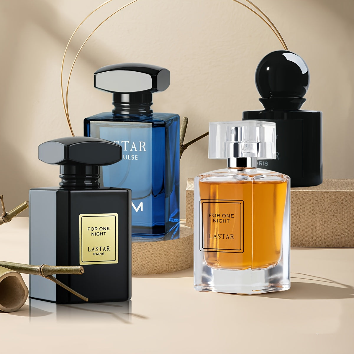 Herrenparfüm-Set, 4er-Pack Herren-Parfümset, Patchouli-, Vanille für besondere Anlässe und Alltag – Detailansicht 3