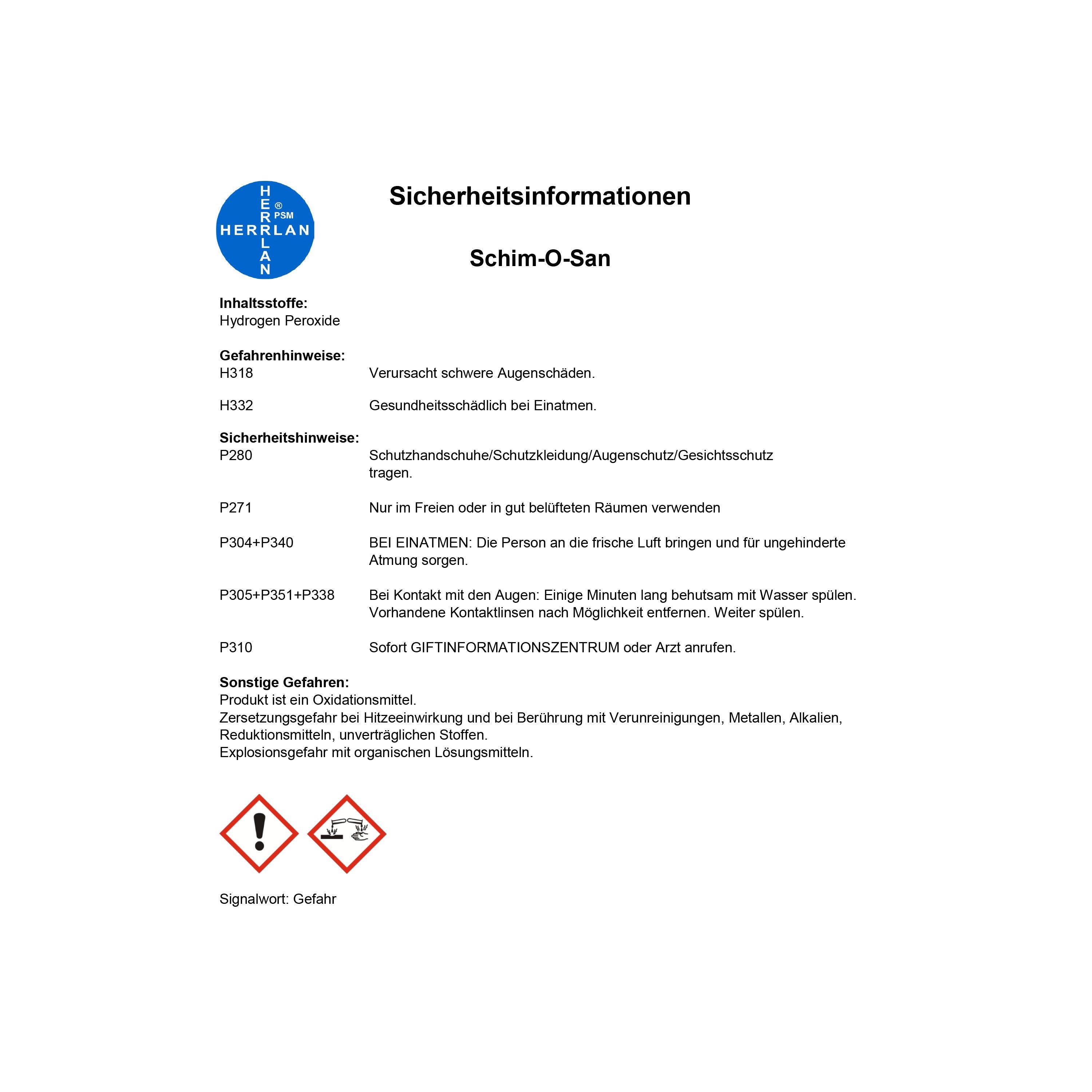 HERRLAN® Schim-O-San Schimmelentferner Spray, 1000 ml für Badezimmer und Haushalt – Detailansicht 2