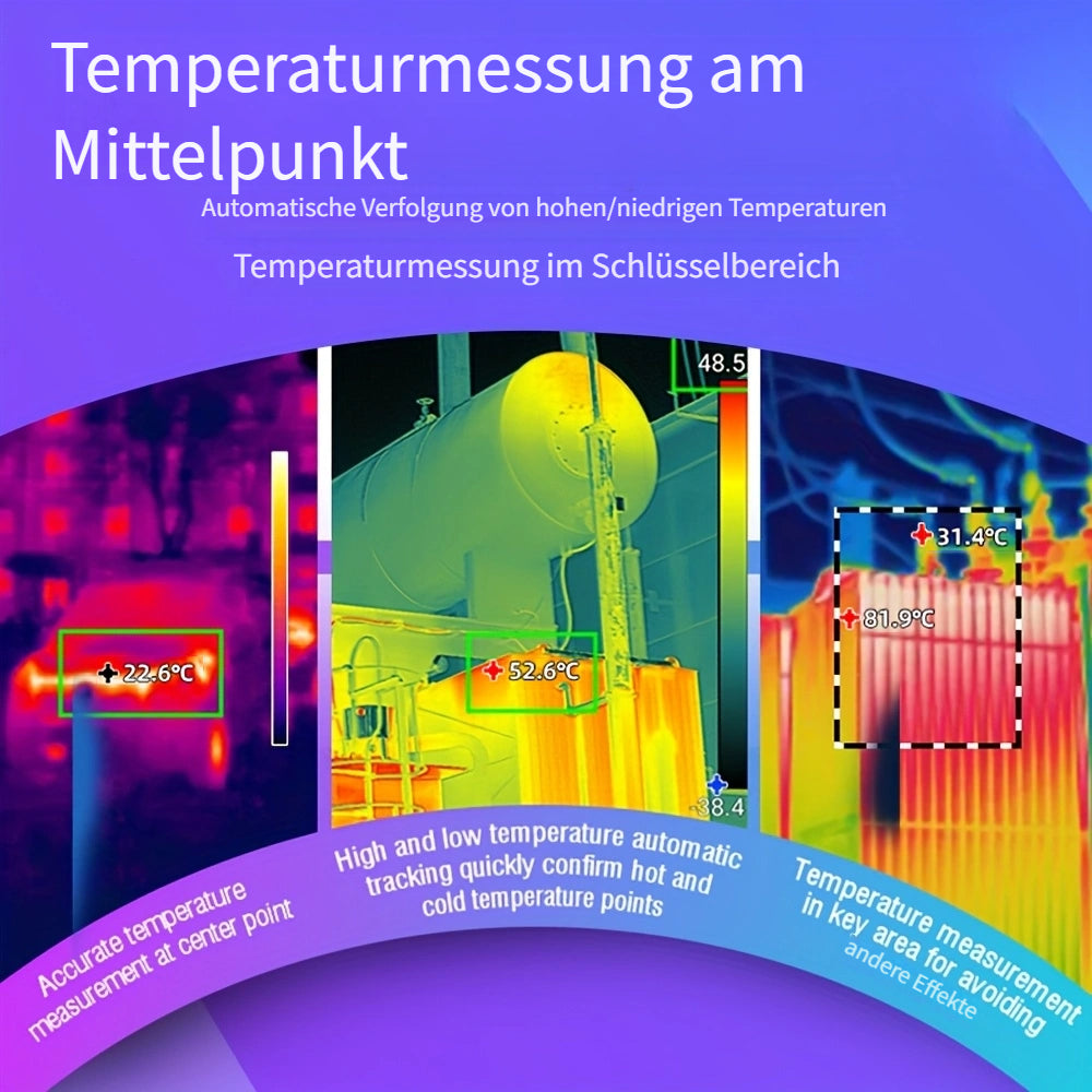 High-Definition Wärmebildkamera, Sanitär- und Heizungstechnik, Autoreparatur für Profis und Enthusiasten – Detailansicht 9