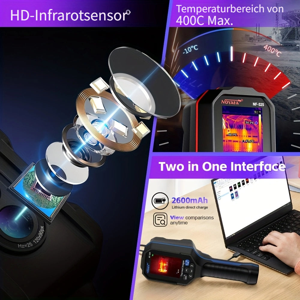 High-Definition Wärmebildkamera, Sanitär- und Heizungstechnik, Autoreparatur für Profis und Enthusiasten – Detailansicht 11