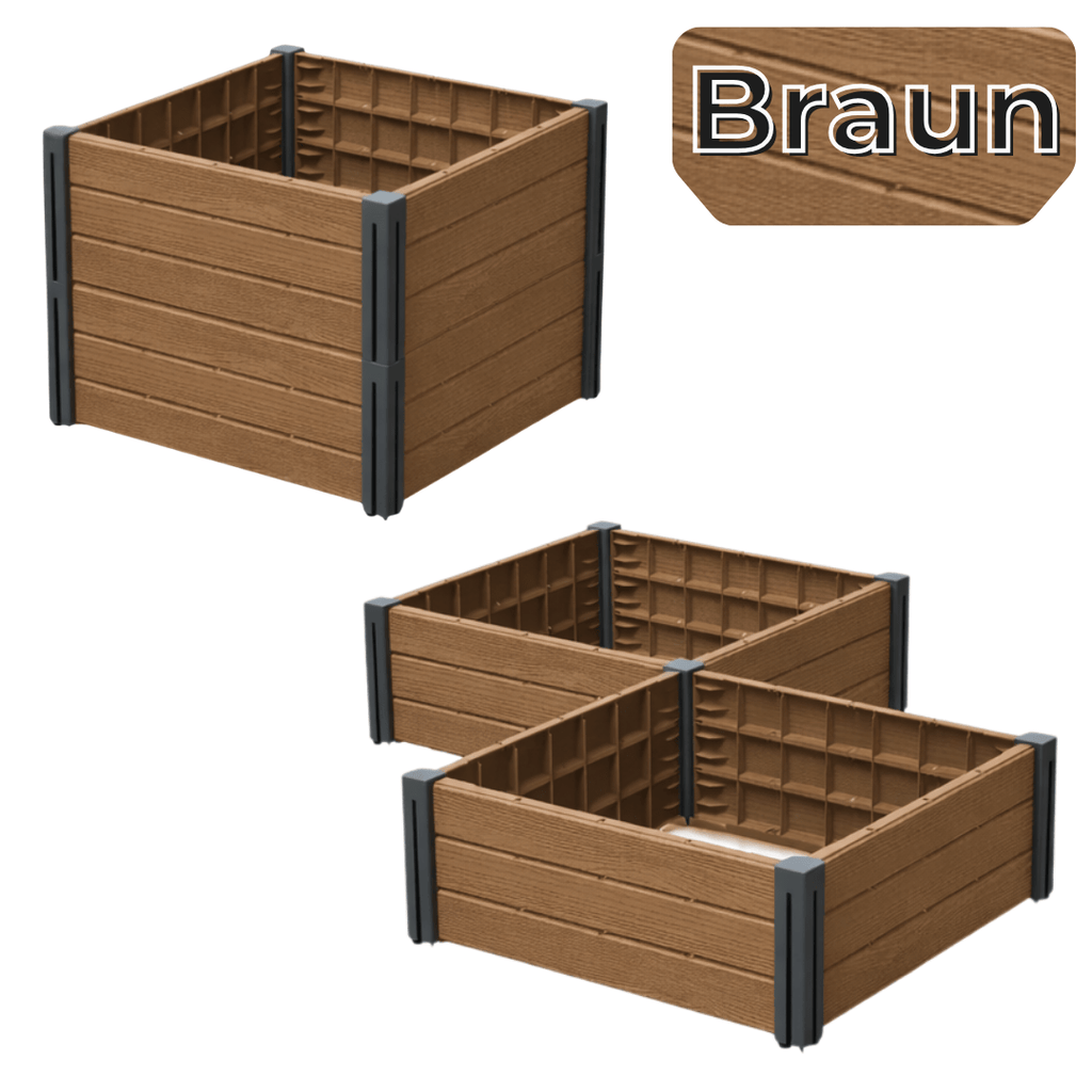 Hochbeet, anthrazit für Garten und Terrasse – Detailansicht 9