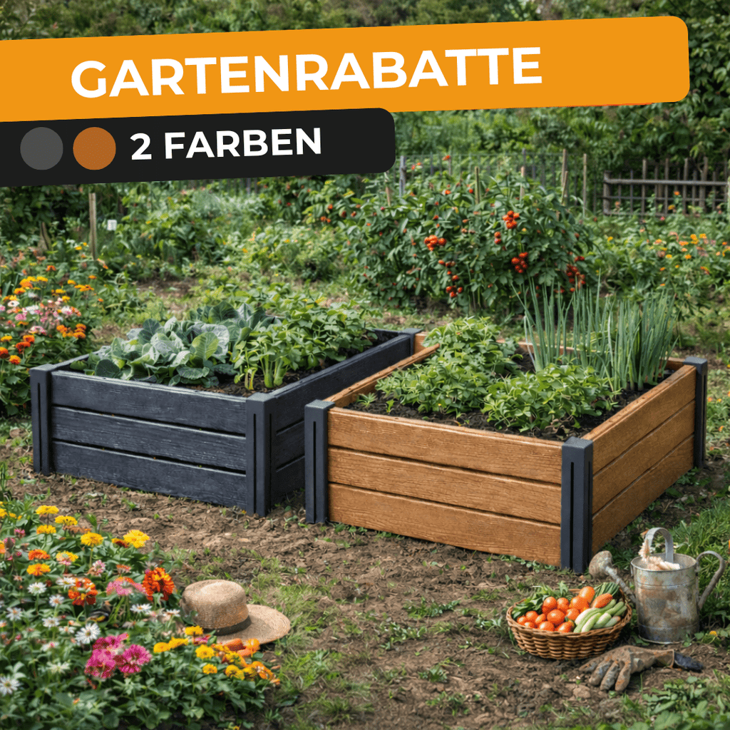 Hochbeet, anthrazit für Garten und Terrasse – Detailansicht 14