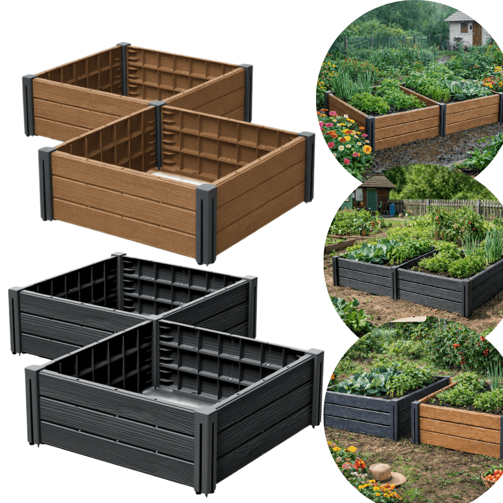 Hochbeet, anthrazit für Garten und Terrasse – Detailansicht 19
