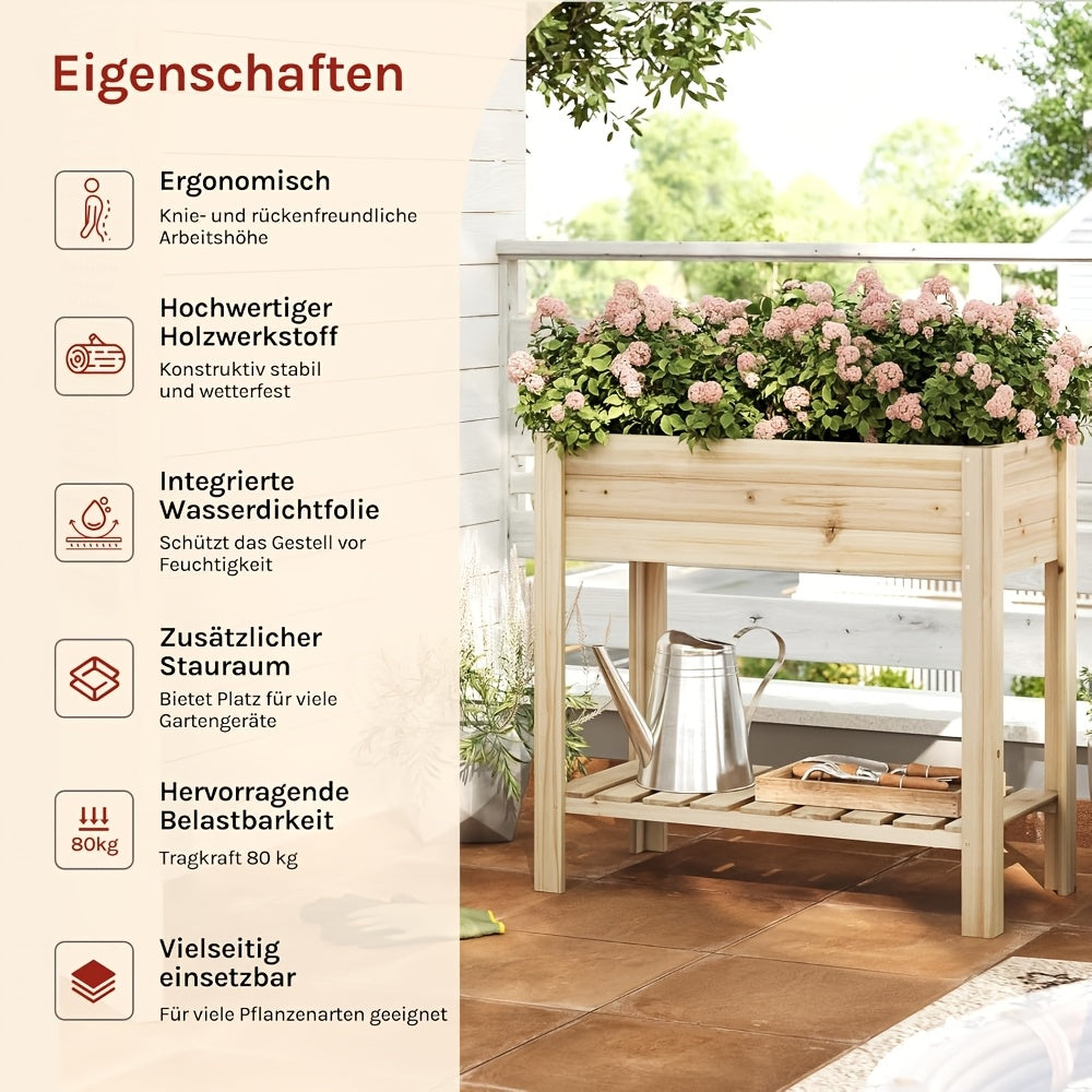 Hochbeet, Holz für Garten und Terrasse – Detailansicht 7