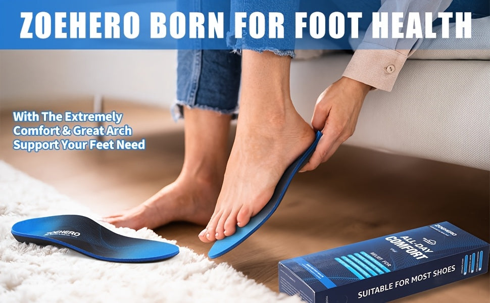 Hochbelastbare Fußgewölbestütz-Einlegesohlen, EU 35-36 (23cm) für Damen und Herren – Detailansicht 9