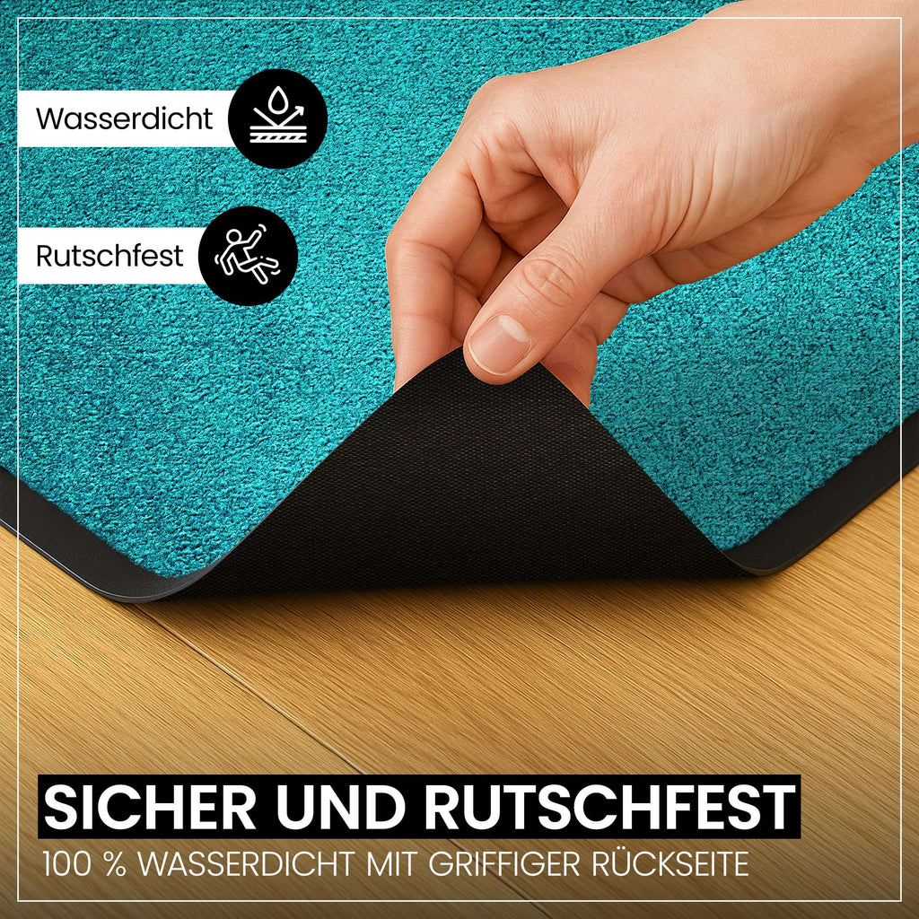 Hochwertige Fußmatte, rutschfest für Innen und Außen, Schmutzfangmatte rutschfest – Detailansicht 6