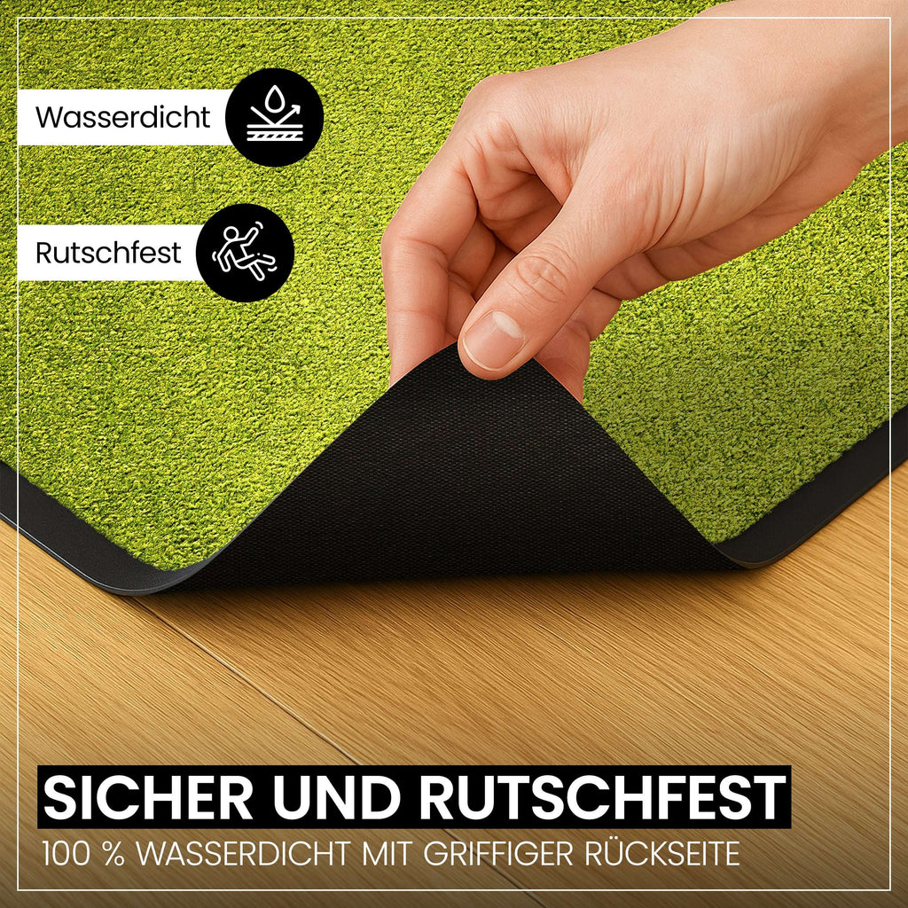 Hochwertige Fußmatte, rutschfest für Innen und Außen, Schmutzfangmatte rutschfest – Detailansicht 12
