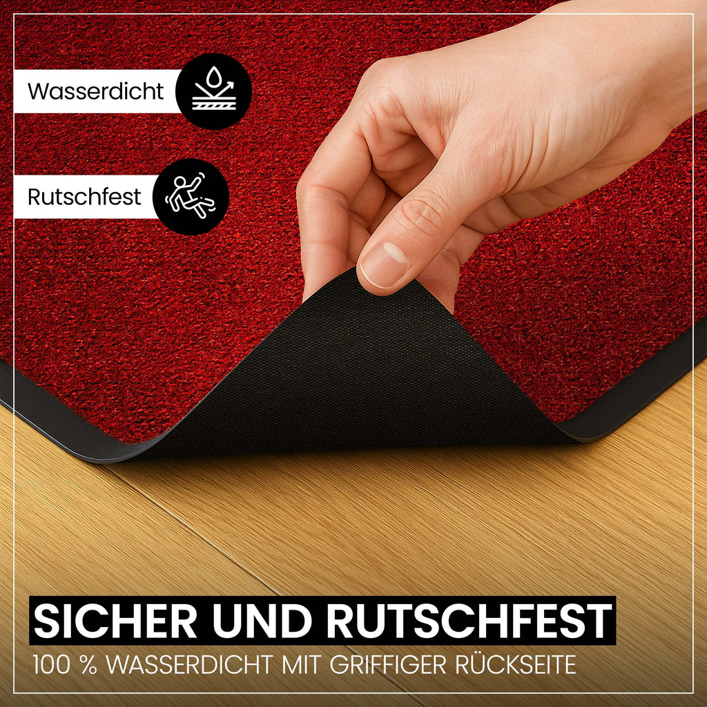 Hochwertige Fußmatte, rutschfest für Innen und Außen, Schmutzfangmatte rutschfest – Detailansicht 55