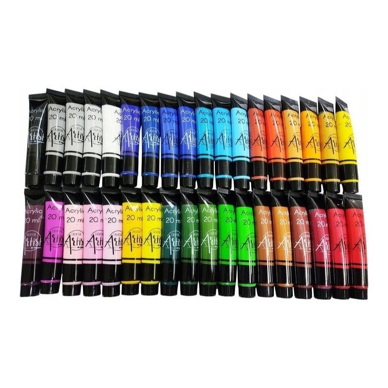 Hochwertiges Acrylfarben-Set, 20 ml für Profikünstler und Alltag – Detailansicht 6