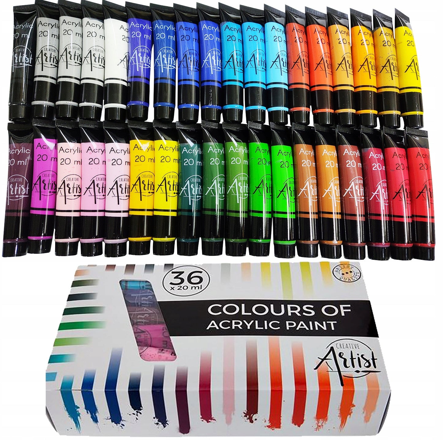 Hochwertiges Acrylfarben-Set, 20 ml für Profikünstler und Alltag – Detailansicht 21