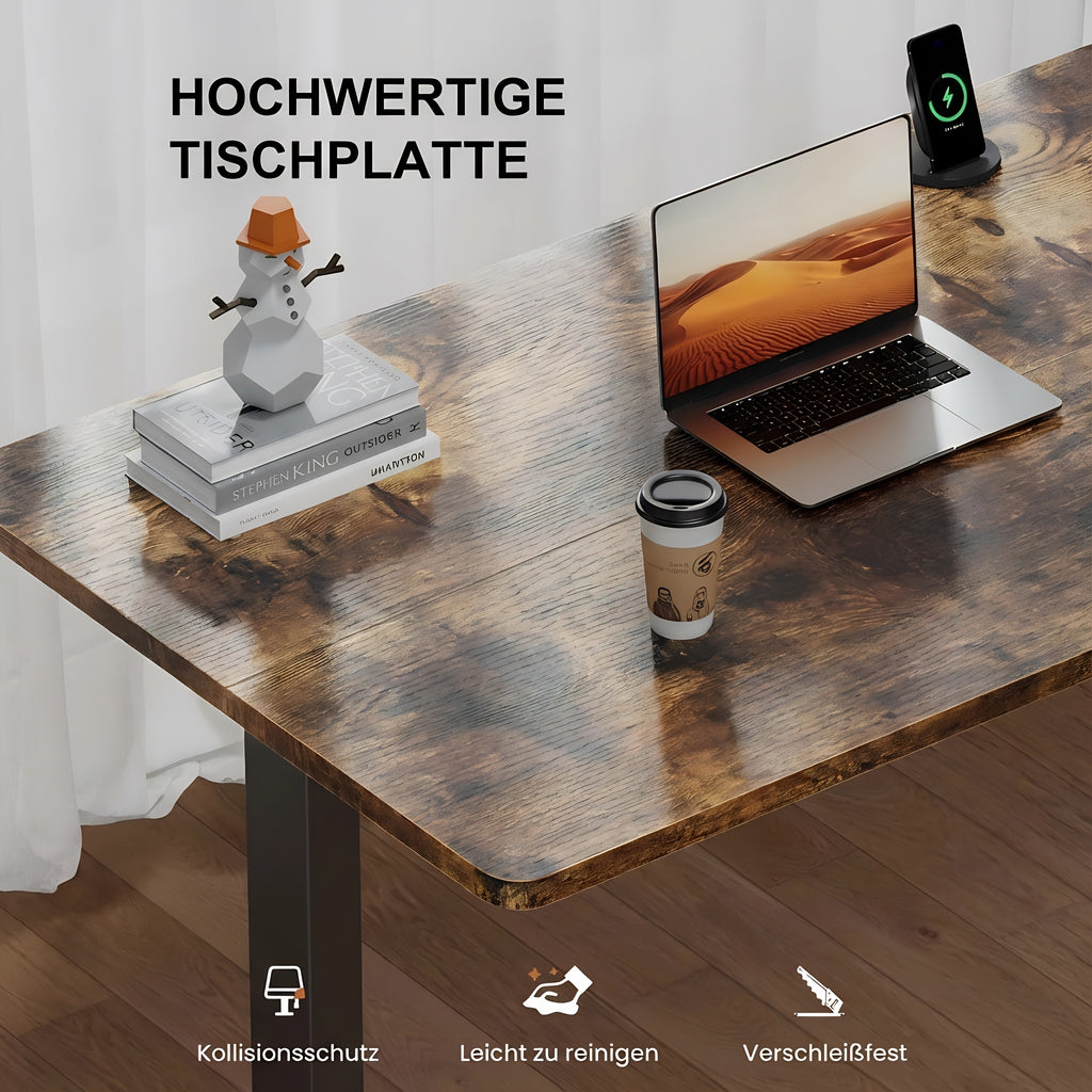 Höhenverstellbarer Schreibtisch, 113,03 cm für Arbeitszimmer und Homeoffice – Detailansicht 2