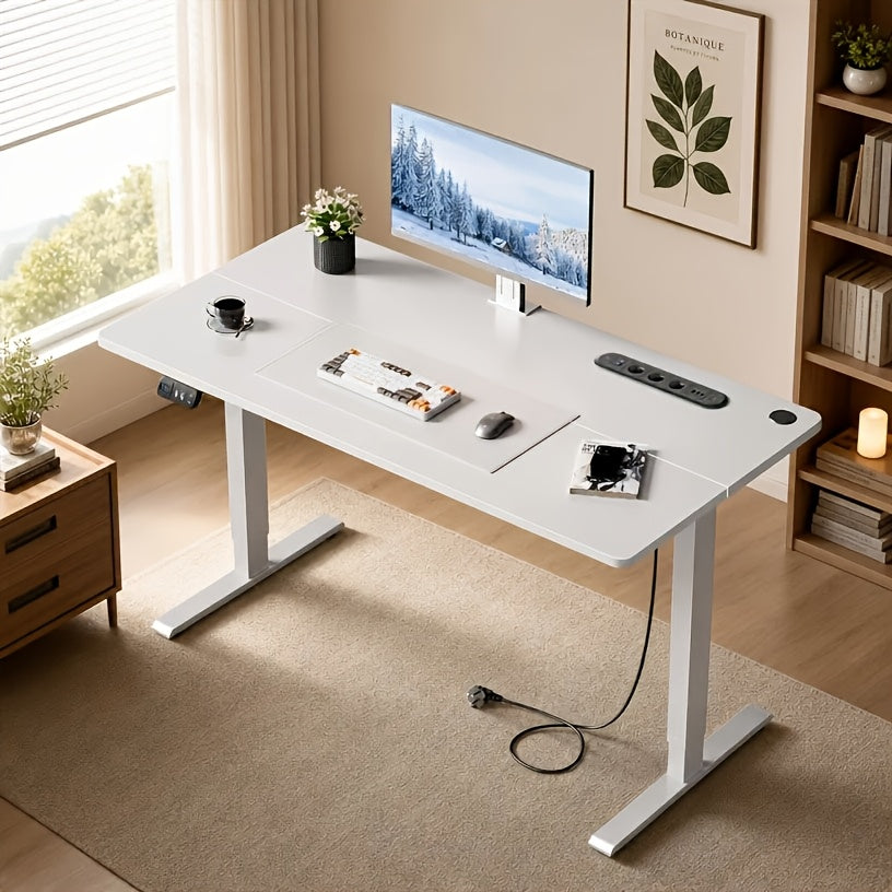 Höhenverstellbarer Schreibtisch, 113,03 cm für Arbeitszimmer und Homeoffice – Detailansicht 10