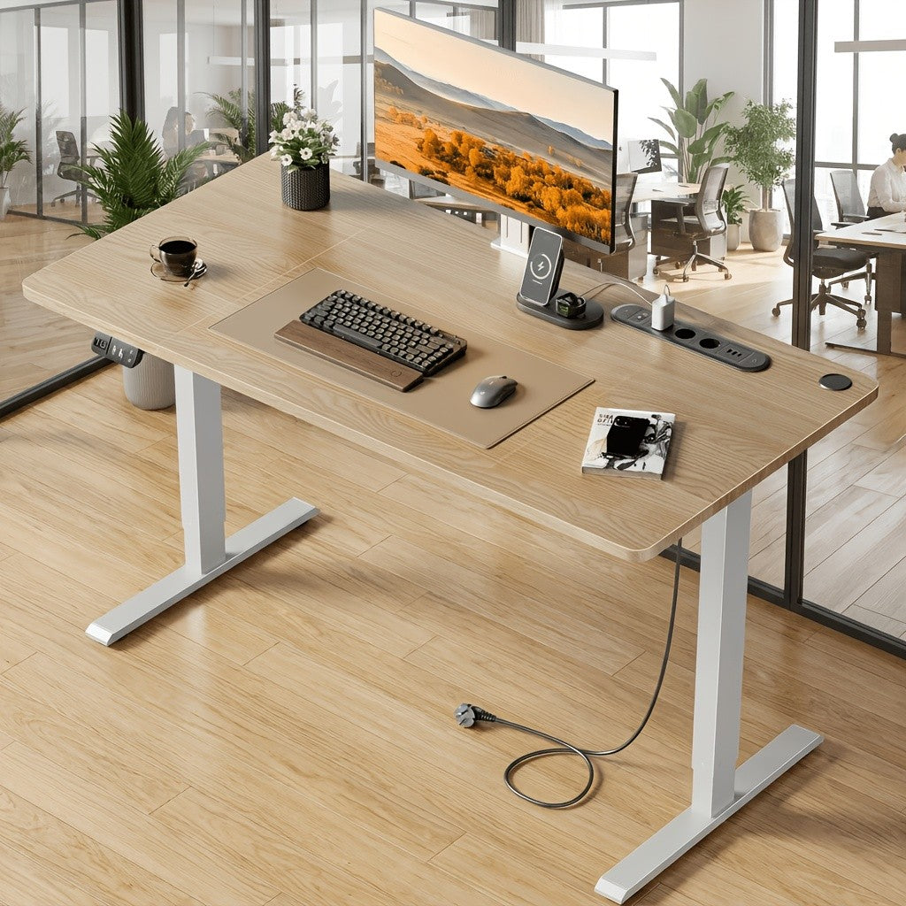 Höhenverstellbarer Schreibtisch, 113,03 cm für Arbeitszimmer und Homeoffice – Detailansicht 15