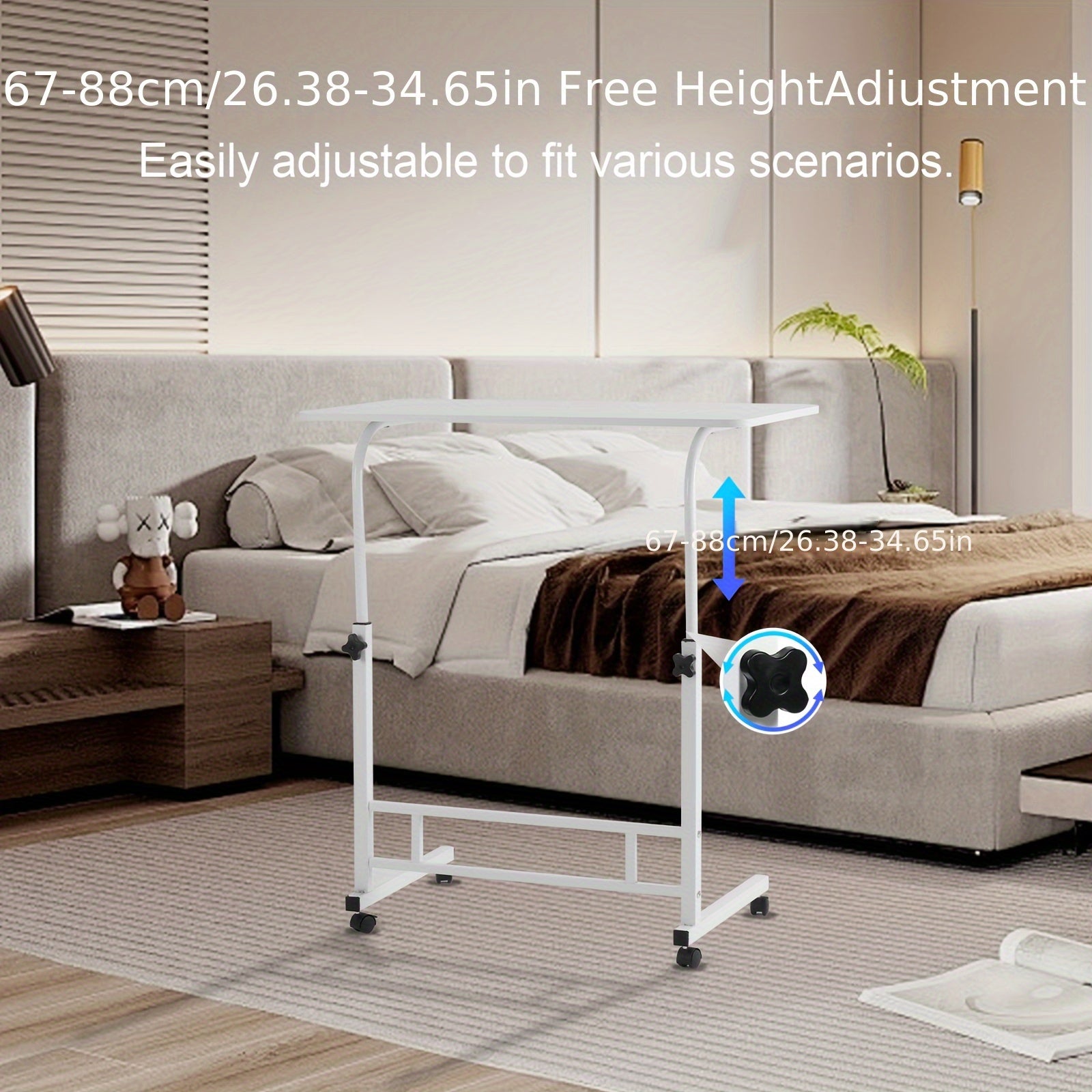 Höhenverstellbarer Schreibtisch, 67,06 cm für Arbeitszimmer und Homeoffice – Detailansicht 2