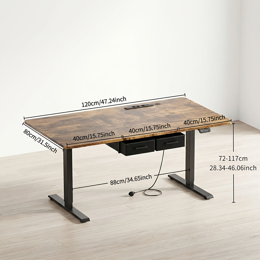 Höhenverstellbarer Schreibtisch, Weiß für Arbeitszimmer und Homeoffice – Detailansicht 2